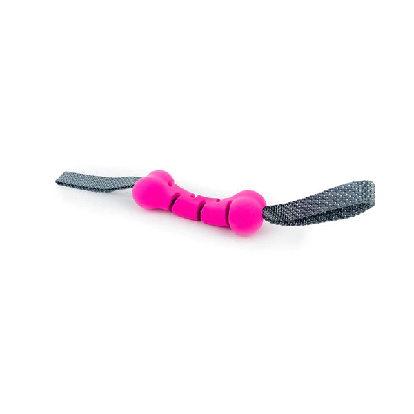 Ruff Play Fetch & Tug Bone Pink