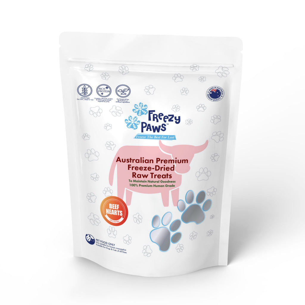 Freezy Paws Freeze-Dried Beef Hearts 100g