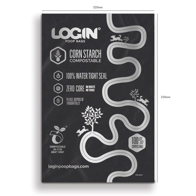 LOGIN Compostable Poo Bag Roll