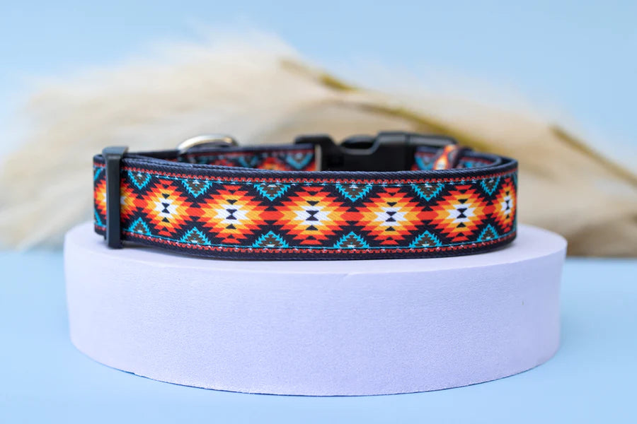 Navajo Fabric Dog Collar